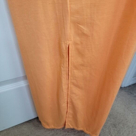 Just Fab Nwt tangerine halter maxi dress xxl - Picture 5 of 7